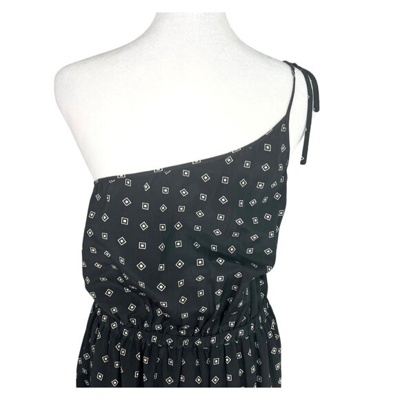 Madewell Womens Silk Tie-Shoulder Maxi Dress in Scatterblock Print Size 12 - Picture 10 of 15